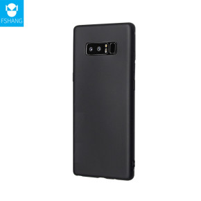 Луксозен силиконов гръб ТПУ мат ултра тънък FSHANG за Samsung Galaxy Note 8 N950F черен